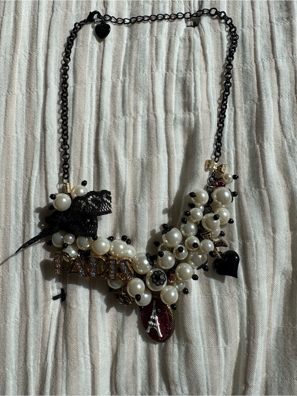 Betsey Johnson Paris Is A Good Idea Necklace